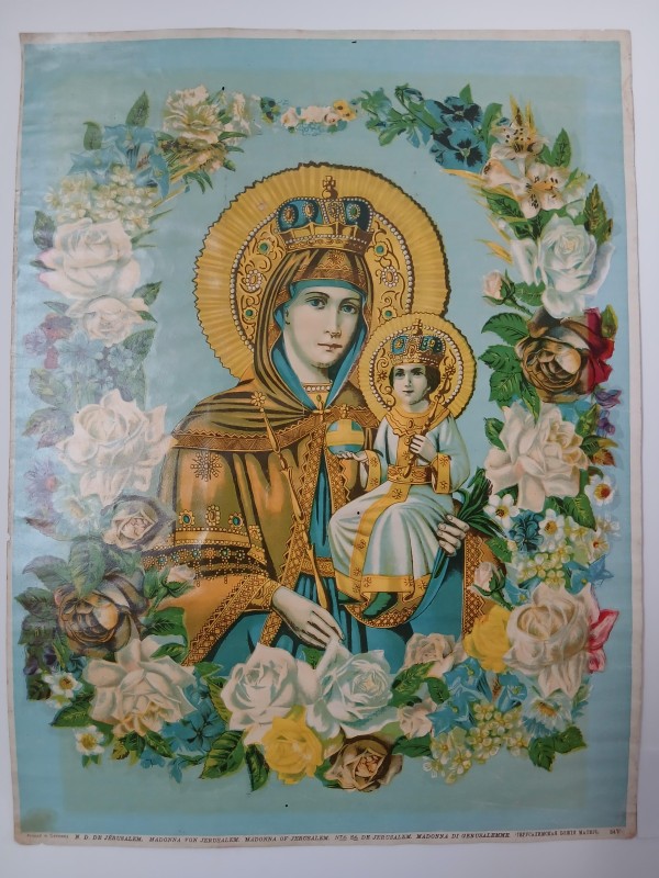 Хромолітографія "Єрусалимська Божа Матір"