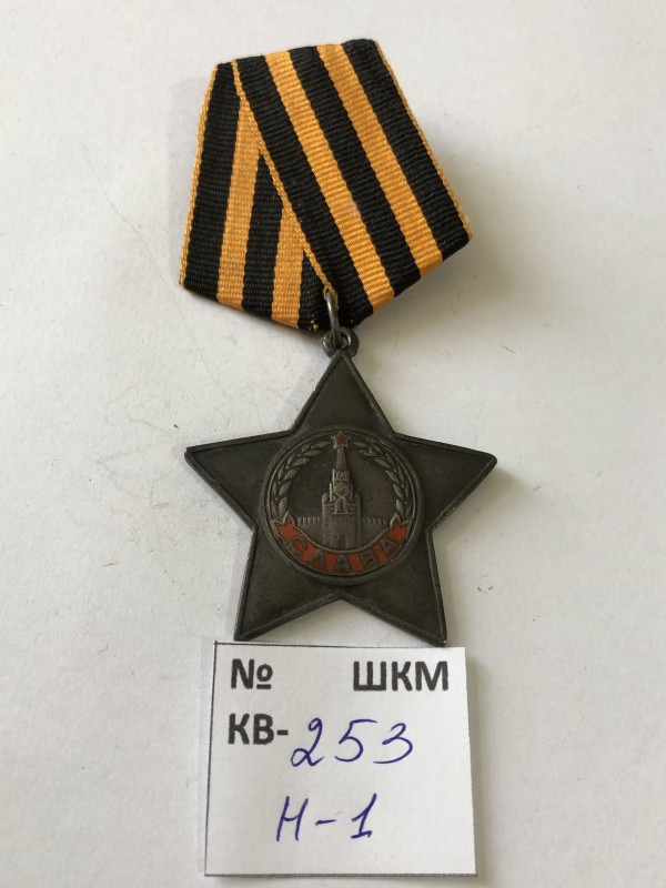 Орден слави третього ступеня.