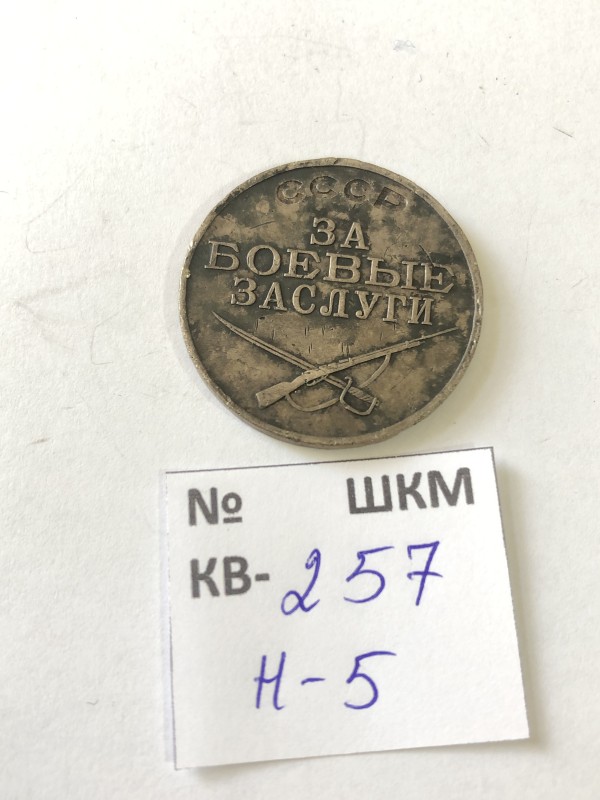 Медаль “ За боевые заслуги” .
