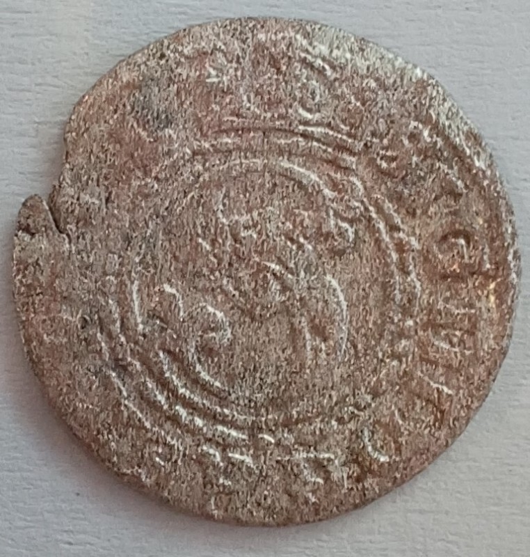 Монета ризький шеляг короля Сигізмунда ІІІ 1620 р.