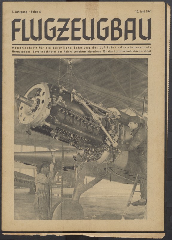 Журнал « Flugzeugbau » ( Літакобудування) № 6 за 15 червня 1941 року.