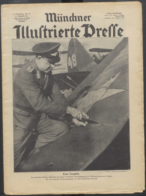 Газета « Müncher Illustrierte Presse » № 34 від 21 серпня 1941 року.