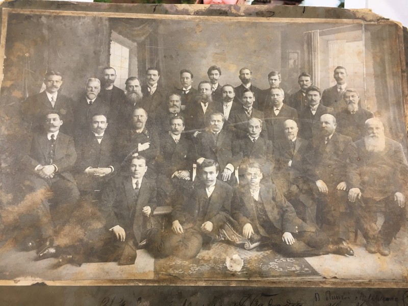 Склад міської Бахмутської управи 1912 р. У другому ряду праворуч – В.І.Першин, міський голова.