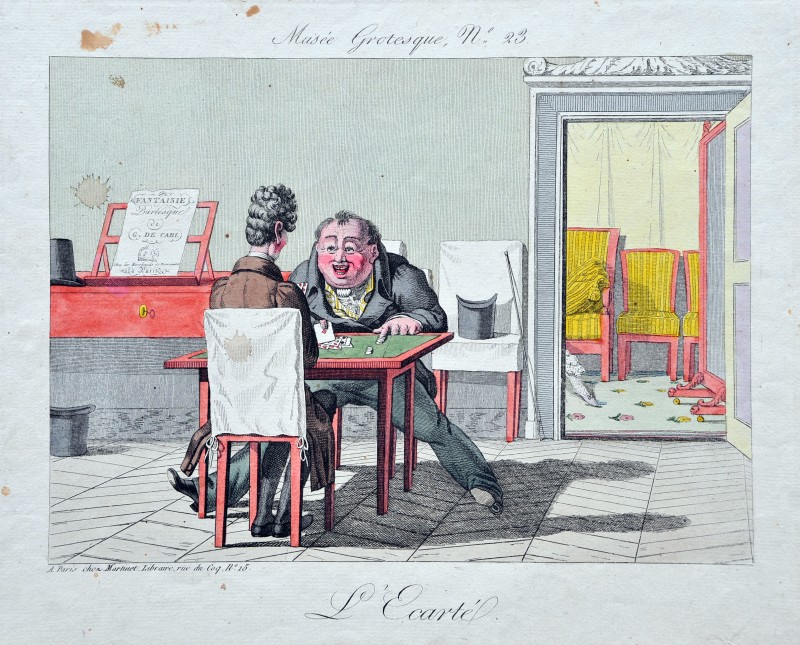 Гра в екарте. №23 з серії  "Musée Grotesque " (Гротескний музей )