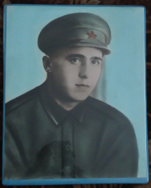 Фото чорно-біле, розфарбоване під кольорове, погруддя. Кримський Прокіп Іванович (вбитий під Корсунем). Копія 1970-х рр. з фото 1920-тих  рр.