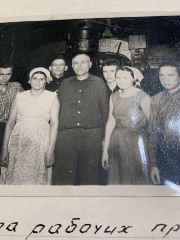 Фото "Група працівників продуктового цеху Ульяновського цукрозаводу--1957 рік"