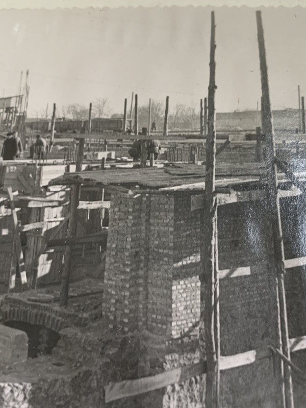 Фото "Будівництво ТЕЦ Ульяновського цукрового заводу--1958 рік"