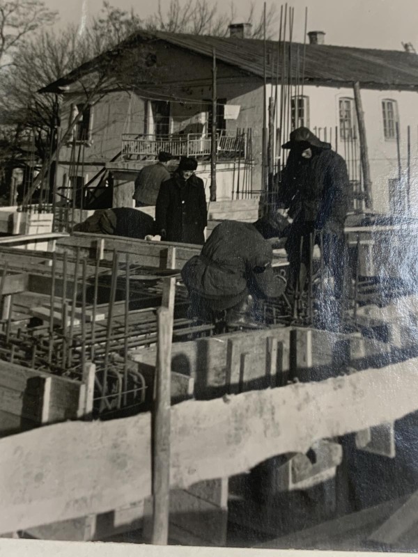 Фотот "Будівництво ТЕЦ Ульяновського цукрозаводу--1958 рік"