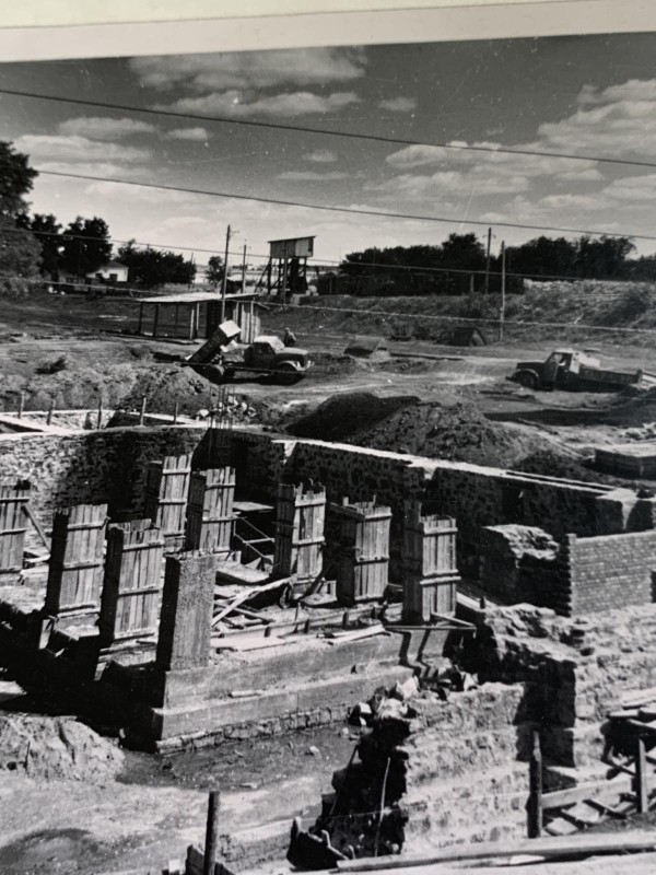 Панорамне фото ""Будівництво ТЕЦ Ульяновського цукрозаводу--1958 рік"