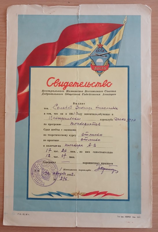 Свідоцтво  Соловей Зінаїди Миколаївни