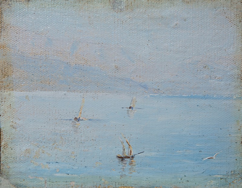Ранній ранок. Морський краєвид. Етюд
