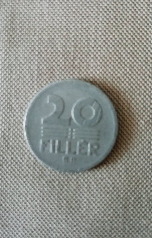 Монета номіналом " 20 FILLER". Венгрія, 1968р.