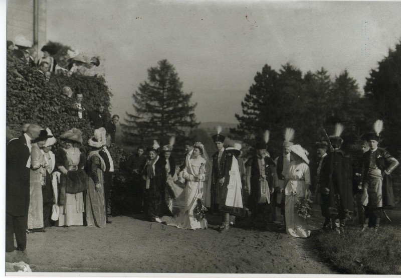 Фото. Шлюб Фелікса Собанського та Софії Квілецької. 21.10.1913 р.