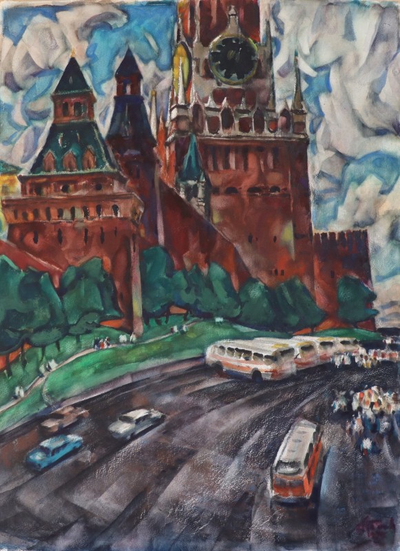 "Вежі Кремля. Москва."