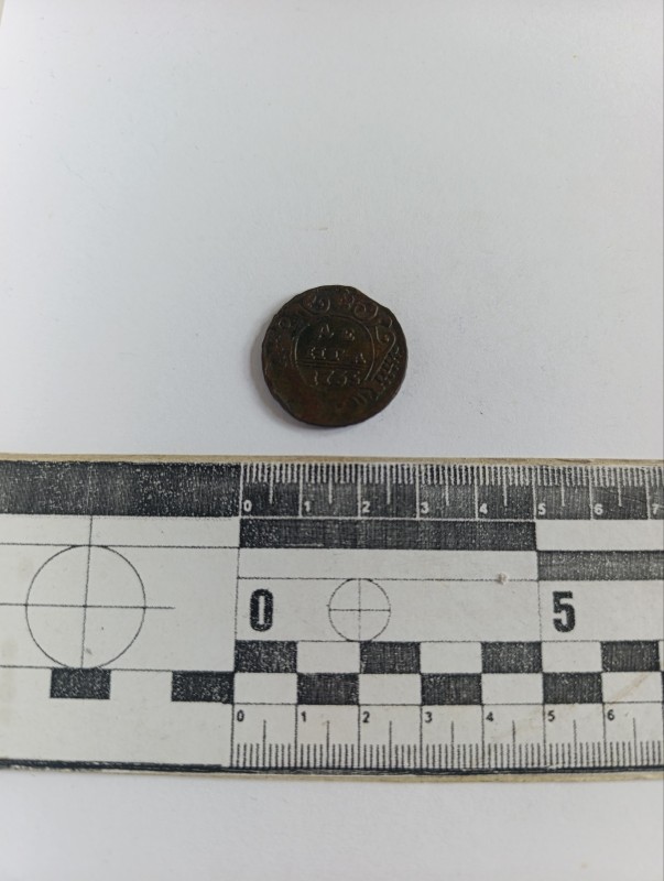 Монета. Денга ( ½ копійки). 1735 рік.