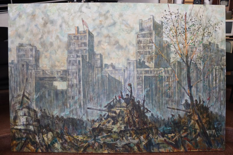 Картина «Харків вільний» (у багетній рамі). Худ. Вінтаєв Ю.М., Ковтун В.І., Погорєлов І.М.
