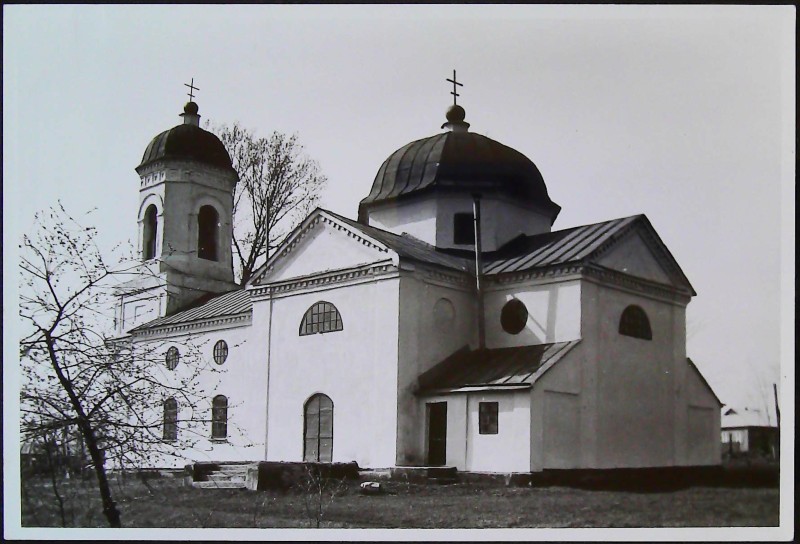 Фото ч/б. Церква в с. Глодоси