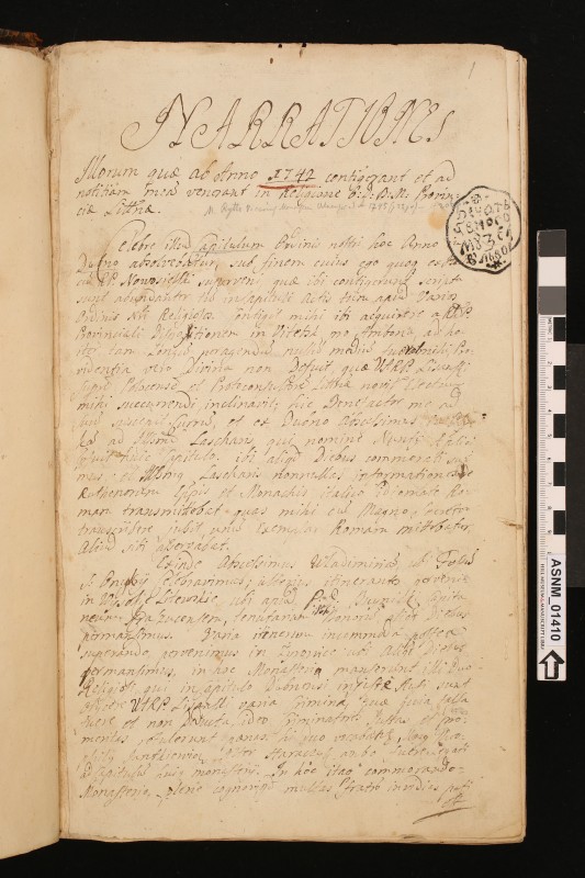 Diarium Ep[iscopi] Chełmensis Maximiliani Ryłło ab A[nno] 1742-1793 memsis junius 13 – Volumine Sex