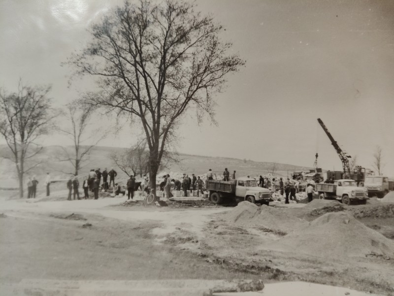 Фотографія будівництва стадіону в м.Арциз