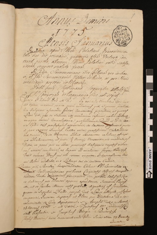 [Щоденник Холмського єпископа Максиміліана Рила т. 4].