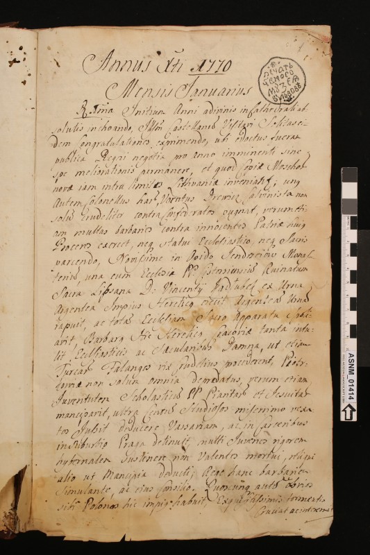 [Щоденник Холмського єпископа Максиміліана Рила т. 3].