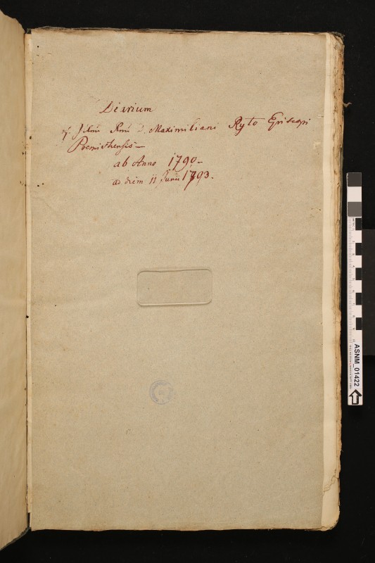 [Щоденник Перемишльського єпископа Максиміліана Рила т. 6].