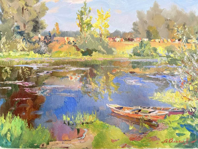 Картина " Корови на річці Снов"