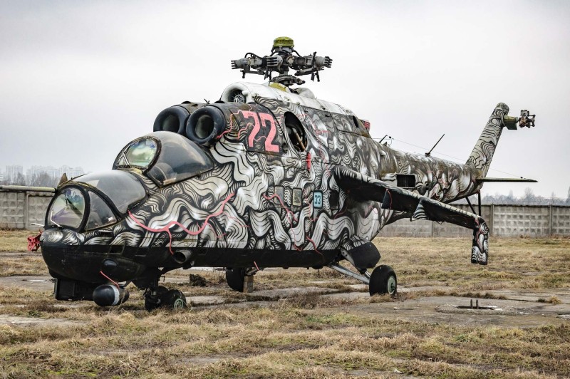 Вертоліт Мі-24П, бортовий № 72.