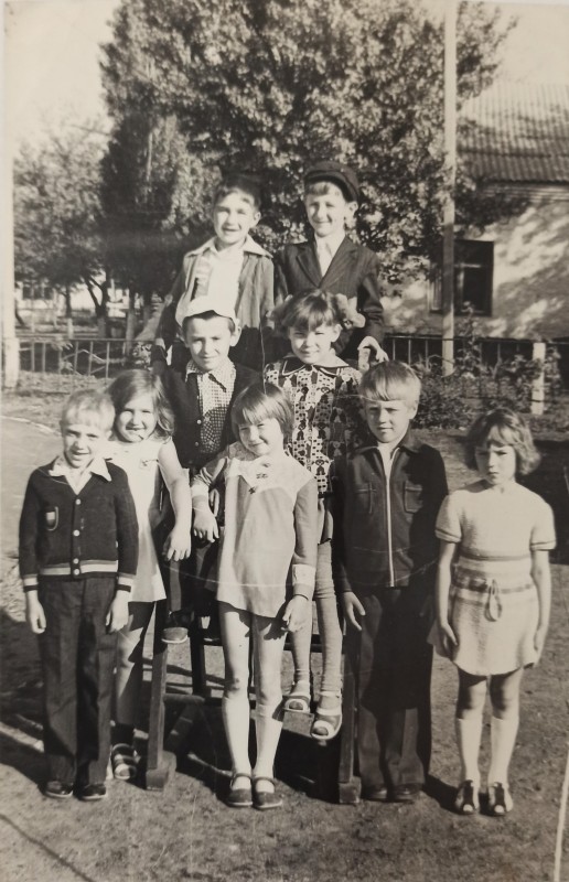 Фото групи дітей дошкільного віку (1978 рік).
