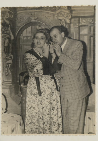 Фото. Сцена з вистави «Мільйон за посмішку». 1950-ті рр.