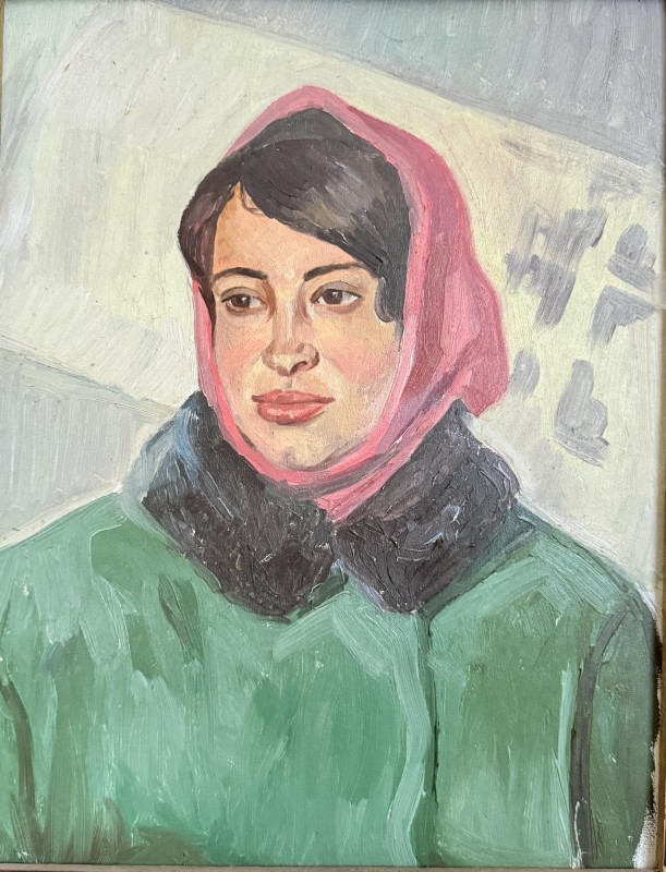 Картина. "Портрет дівчини". Балухатий Івн Павлович, 1970 рік