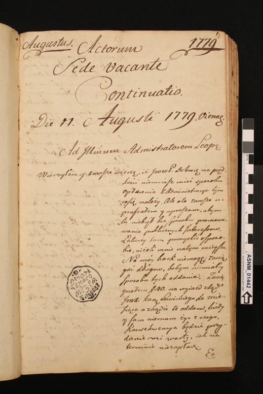 Acta Vienensia 1779-1780 a die II Augusti continuata Sede Vacante Tom II