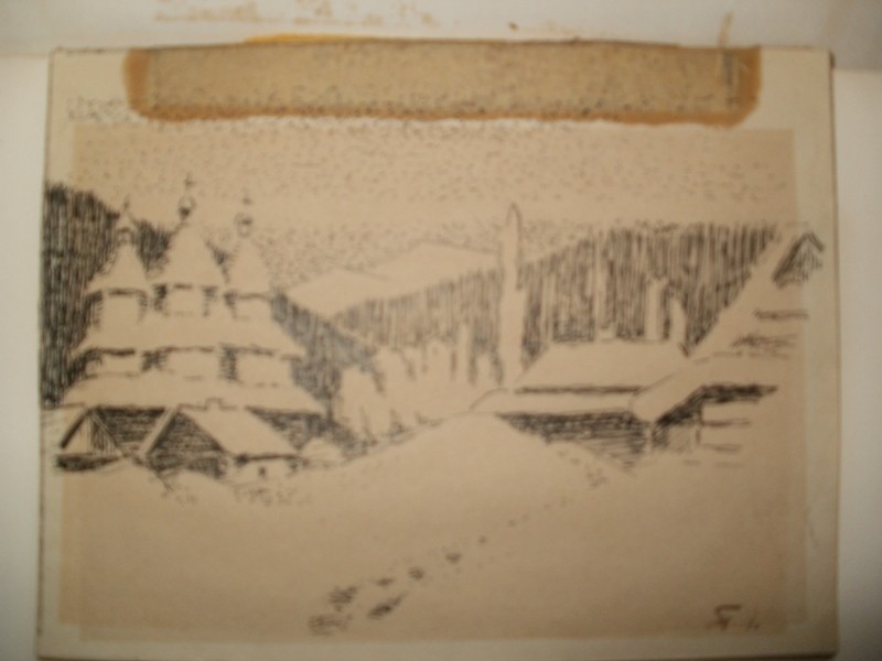 Картина.  «Церква в селі»