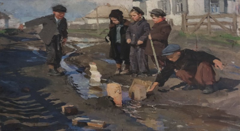 Весною. Ескіз
