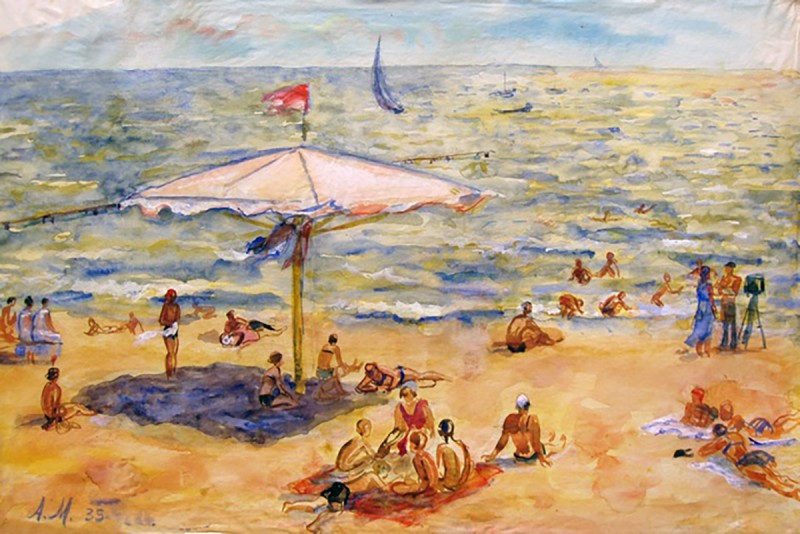 Пляж, вітер з моря