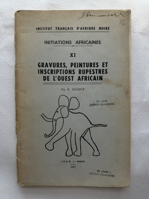 Книга Монір "Yrasures, peintures et ebinscriptions rupestes de l'ouest African"