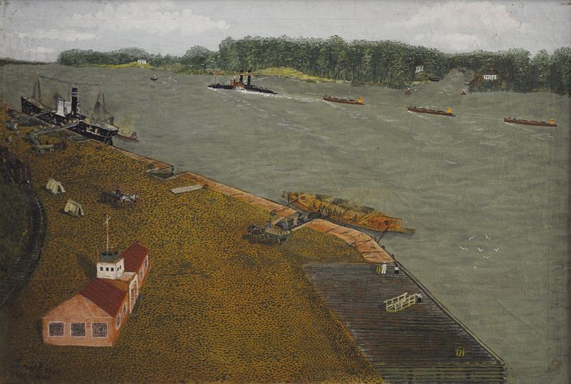 Картинки старого Херсону. Річковий причал, 1925 рік.