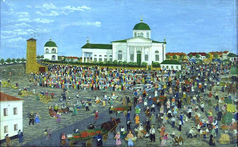 Херсонський базар до революції.