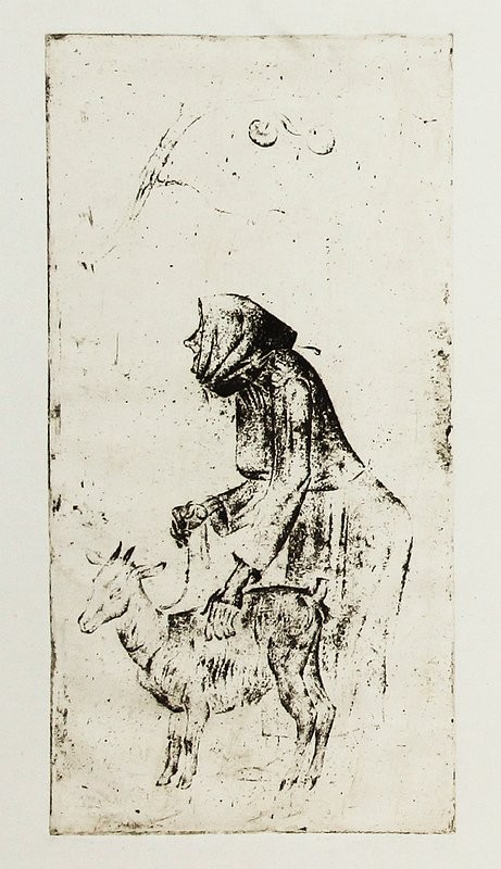 Під яблунею. Диптих. Права частина