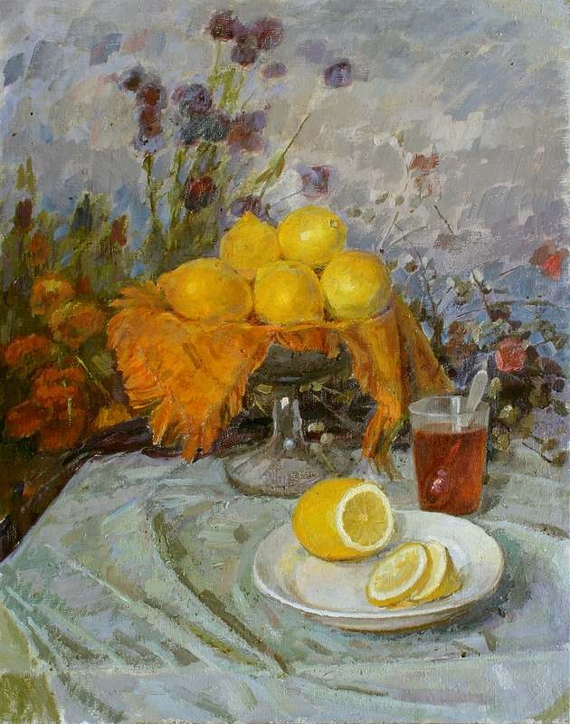 Лимони. Натюрморт.