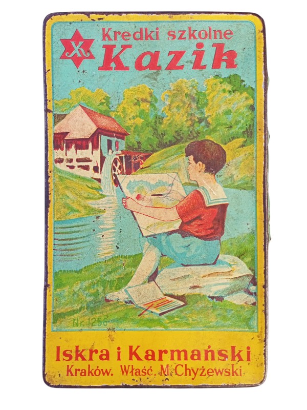 Коробка металева від кольорових олівців «Kazik»