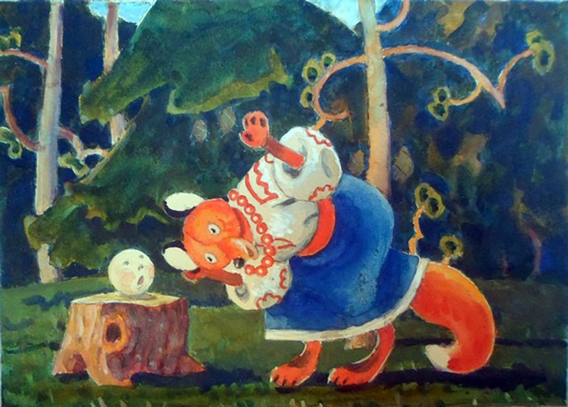Колобок і лисиця