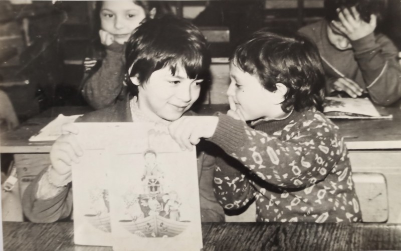 Фото першокласників Криничненської середньої школи (1992 рік).
