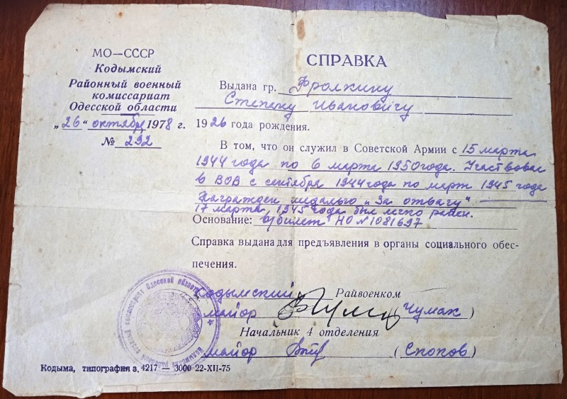 Довідка - 3287